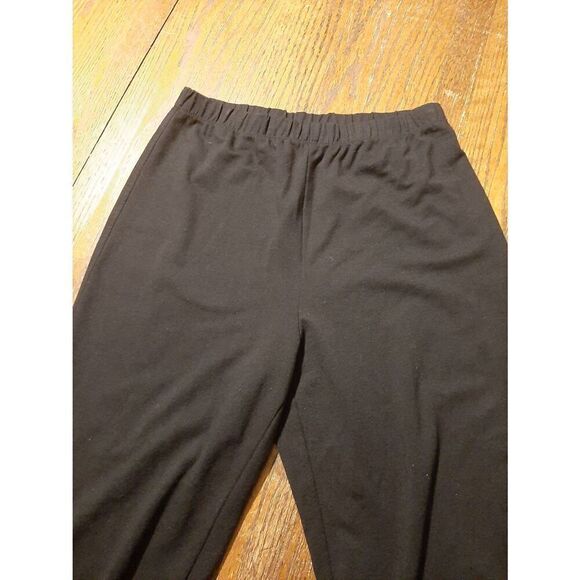 Size 2 Chicos Size 00 Regular Black Black Pull On Elastic Waist Pants - Picture 2 of 4